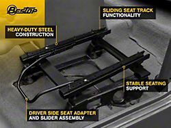 Bestop Seat Slider/Adapter; Driver Side (03-06 Jeep Wrangler TJ)
