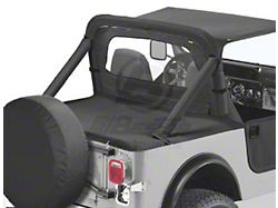 Bestop Duster Deck Cover; Black (87-91 Jeep Wrangler YJ w/ Factory Soft Top)