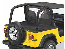 Bestop Duster Deck Cover; Black Denim (92-95 Jeep Wrangler YJ w/ Hard Top)