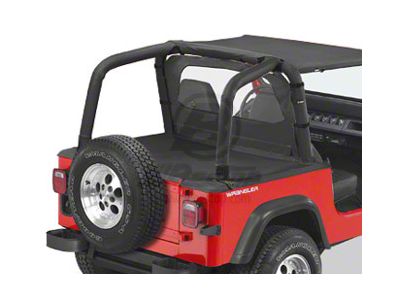 Bestop Duster Deck Cover; Black Diamond (92-95 Jeep Wrangler YJ w/ Soft Top)
