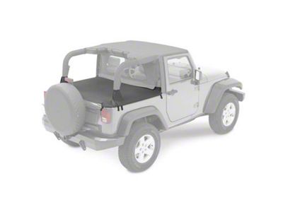 Bestop Duster Deck Cover; Black (07-18 Jeep Wrangler JK 2-Door)