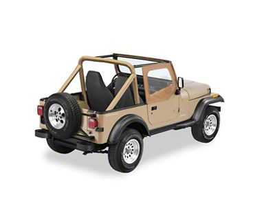 Bestop Fabric Replacement Door Skins; Spice (88-95 Jeep Wrangler YJ)