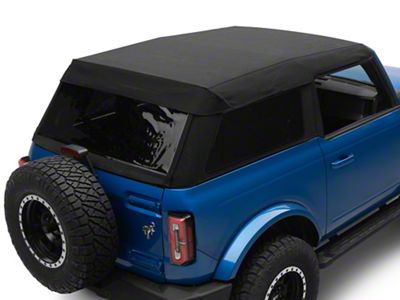 Bestop Trektop Soft Top; Black Twill (21-25 Bronco 2-Door)