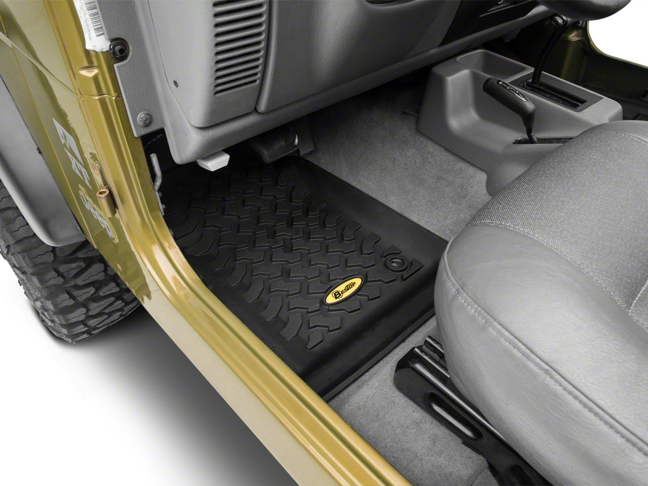 Bestop Jeep Wrangler Front Floor Mats Black 51509 01 97 06 Jeep Wrangler TJ