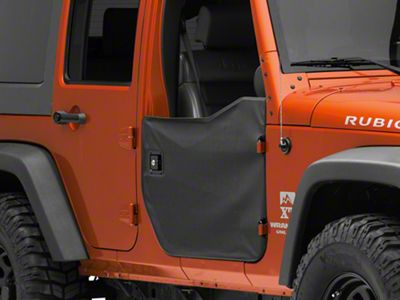 Bestop Front Half Doors; Black Diamond (07-18 Jeep Wrangler JK)