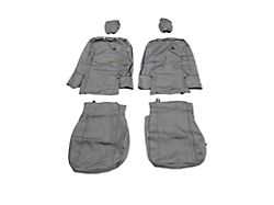 Bestop Front Seat Covers; Charcoal (07-18 Jeep Wrangler JK)