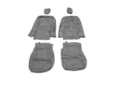 Bestop Front Seat Covers; Charcoal (07-18 Jeep Wrangler JK)