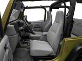 Bestop Trailmax II Standard Fixed High-Back Position Front Bucket Seat; Charcoal (76-06 Jeep CJ5, CJ7, Wrangler YJ & TJ)