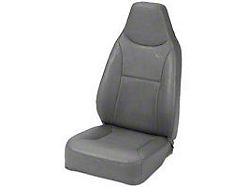 Bestop Trailmax II Standard Fixed High-Back Position Front Bucket Seat; Charcoal (76-06 Jeep CJ5, CJ7, Wrangler YJ & TJ)