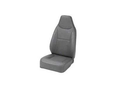Bestop Trailmax II Standard Fixed High-Back Position Front Bucket Seat; Charcoal (76-06 Jeep CJ5, CJ7, Wrangler YJ & TJ)