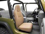 Bestop Trailmax II Standard Fixed High-Back Position Front Bucket Seat; Spice (76-06 Jeep CJ5, CJ7, Wrangler YJ & TJ)