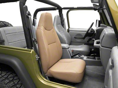 Bestop Trailmax II Standard Fixed High-Back Position Front Bucket Seat; Spice (76-06 Jeep CJ5, CJ7, Wrangler YJ & TJ)