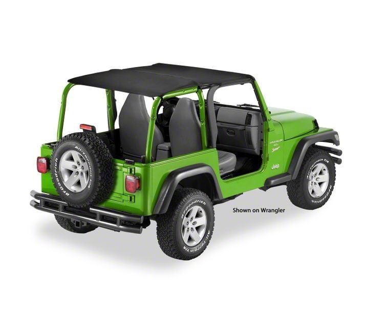 Bestop Jeep Wrangler Header Bikini Top - Safari-Style 52544