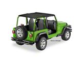 Bestop Safari-Style Header Bikini Top; Black Diamond (04-06 Jeep Wrangler TJ Unlimited)