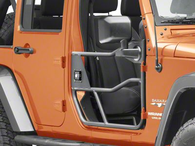 Bestop HighRock 4x4 Element Front Doors; Textured Matte Black (07-18 Jeep Wrangler JK)