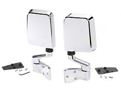 Bestop HighRock 4x4 Replacement Mirrors; Chrome (87-06 Jeep Wrangler YJ & TJ)