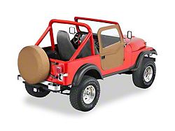 Bestop 2-Piece Full Fabric Doors; Spice (76-86 Jeep CJ7)