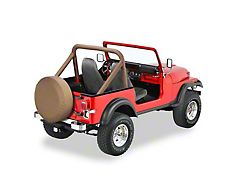 Bestop Sport Bar Covers; Tan (80-86 Jeep CJ5 & CJ7)
