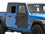 Bestop 2-Piece Full Fabric Front Doors; Black Diamond (20-26 Jeep Gladiator JT)