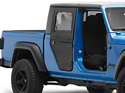 Bestop 2-Piece Full Fabric Rear Doors; Black Diamond (20-24 Jeep Gladiator JT)