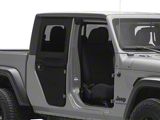 Bestop 2-Piece Full Fabric Rear Doors; Black Twill (20-25 Jeep Gladiator JT)