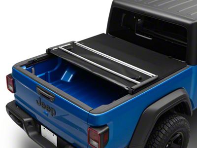 Bestop EZ-Fold Soft Tonneau Cover; Black Twill (20-25 Jeep Gladiator JT)