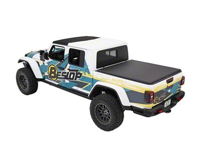 Bestop EZ-Roll Soft Tonneau Cover; Black Diamond (20-25 Jeep Gladiator JT)