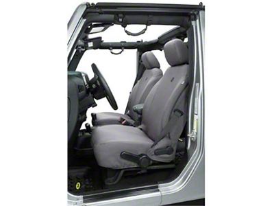 Bestop Front Seat Covers; Charcoal (20-25 Jeep Gladiator JT)
