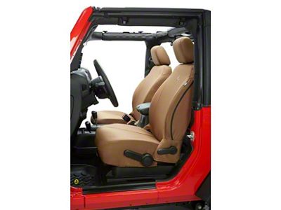 Bestop Front Seat Covers; Tan (20-25 Jeep Gladiator JT)