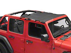 Bestop Header Standard Targa Style Bikini Top; Black Diamond (20-23 Jeep Gladiator JT)
