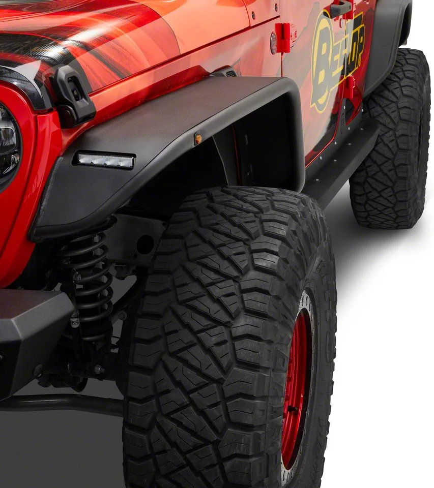 【新品】Jeep Gladiator JTハイフェンダー用 4本セット Bestop Jeep Gladiator HighRock 4x4 Granite Series Front