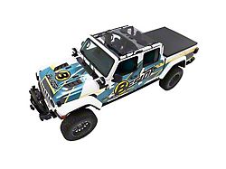 Bestop Sun Extended Safari-Style Bikini Top; Black Mesh (20-25 Jeep Gladiator JT)