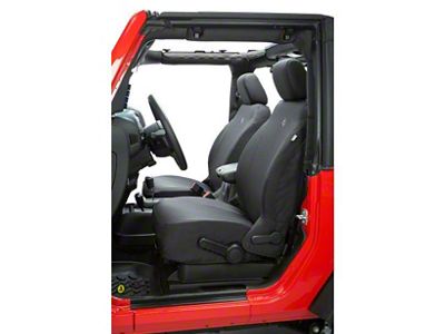 Bestop Front Seat Covers; Black Diamond (20-25 Jeep Gladiator JT)