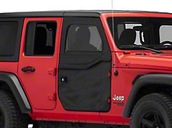 Bestop 2-Piece Full Fabric Front Doors; Black Diamond (18-25 Jeep Wrangler JL)