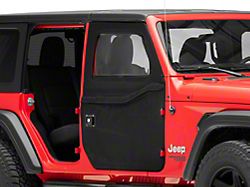 Bestop 2-Piece Full Fabric Front Doors; Black Twill (18-25 Jeep Wrangler JL)