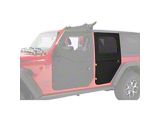 Bestop 2-Piece Full Fabric Rear Doors; Black Twill (18-25 Jeep Wrangler JL 4-Door)