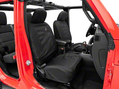 Bestop Front Seat Covers; Black Diamond (18-25 Jeep Wrangler JL 4-Door)