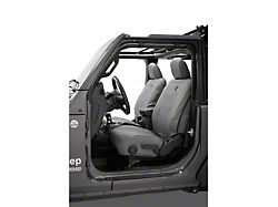 Bestop Front Seat Covers; Charcoal (18-25 Jeep Wrangler JL 2-Door)