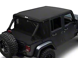 Bestop HalfTop Soft Top; Black Twill (07-18 Jeep Wrangler JK 4-Door)