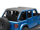 Bestop Header Extended Safari Style Bikini Top; Black Diamond (24-26 Jeep Wrangler JL 4-Door)