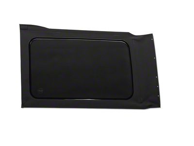 Bestop Replacement Quarter Tinted Window; Black Twill; Driver Side (18-25 Jeep Wrangler JL 4-Door w/ Soft Top)