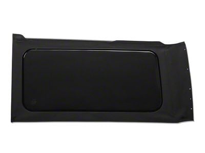 Bestop Replacement Quarter Tinted Window; Black Twill; Driver Side (18-25 Jeep Wrangler JL 2-Door w/ Soft Top)