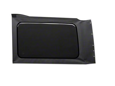 Bestop Replacement Quarter Tinted Window; Black Vinyl; Driver Side (18-25 Jeep Wrangler JL 4-Door w/ Soft Top)