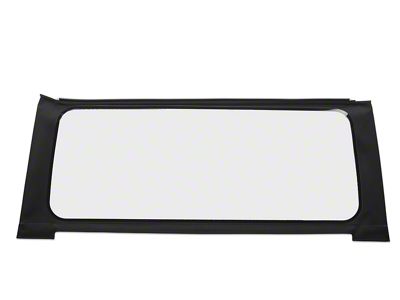 Bestop Replacement Rear Clear Window; Black Twill (18-25 Jeep Wrangler JL w/ Soft Top)
