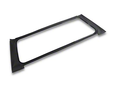 Bestop Replacement Rear Clear Window; Black Vinyl (18-25 Jeep Wrangler JL w/ Soft Top)