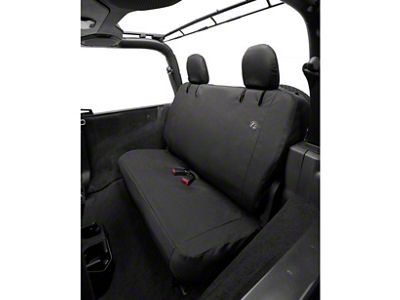 Bestop Rear Seat Cover; Black Diamond (18-25 Jeep Wrangler JL 2-Door)
