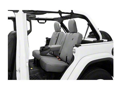 Bestop Rear Seat Cover; Charcoal (18-25 Jeep Wrangler JL 4-Door)