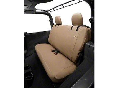 Bestop Rear Seat Cover; Tan (18-25 Jeep Wrangler JL 2-Door)