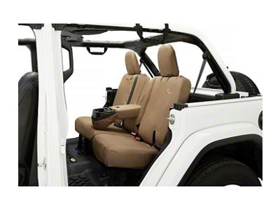 Bestop Rear Seat Cover; Tan (18-25 Jeep Wrangler JL 4-Door)