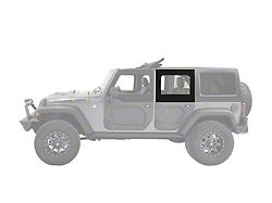 Bestop Rear Upper Core Doors; Black Twill (07-18 Jeep Wrangler JK 4-Door)